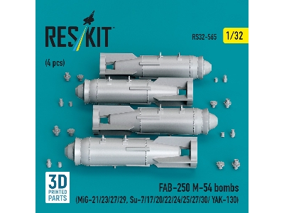 Fab-250 &#1052;-54 Bombs (4 Pcs / 3d Printed) - image 2