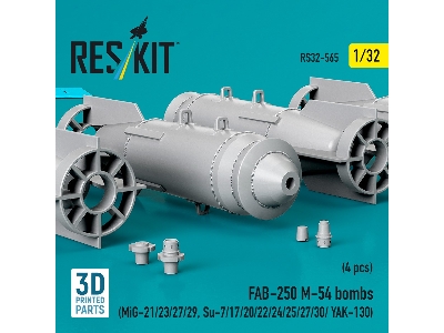 Fab-250 &#1052;-54 Bombs (4 Pcs / 3d Printed) - image 3