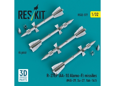 R-27ep (Aa-10 Alamo-f) Missiles (4 Pcs / 3d Printed) - image 2