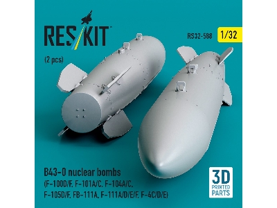 B43-0 Nuclear Bombs (2 Pcs / 3d Printed) - image 3