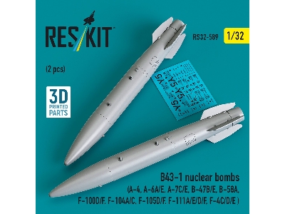 B43-1 Nuclear Bombs (2 Pcs / 3d Printed) - image 1