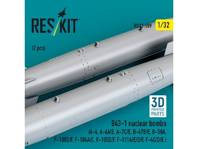 B43-1 Nuclear Bombs (2 Pcs / 3d Printed) - image 2