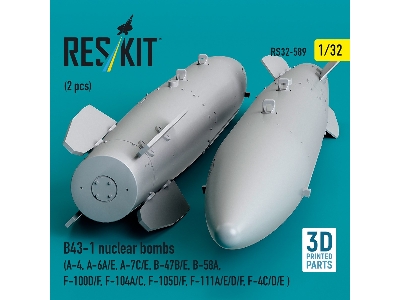 B43-1 Nuclear Bombs (2 Pcs / 3d Printed) - image 3