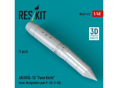 An/Avq-10 "pave Knife" Laser Designation Pod  (1 Piece / 3d Printed) - image 2