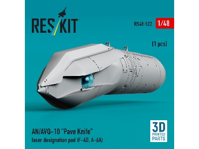 An/Avq-10 "pave Knife" Laser Designation Pod  (1 Piece / 3d Printed) - image 3