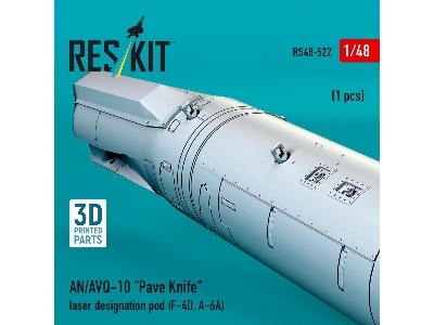 An/Avq-10 "pave Knife" Laser Designation Pod  (1 Piece / 3d Printed) - image 4