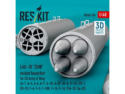 Lau-10 "zuni" Rocket Launcher For Us Army & Navy (2 Pcs / 3d Printed) - image 3