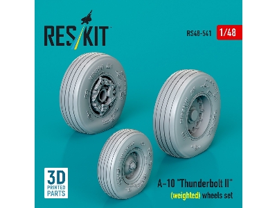 Faichild A-10 Thunderbolt Ii - Weighted Wheels Set (3d Printed) - image 1