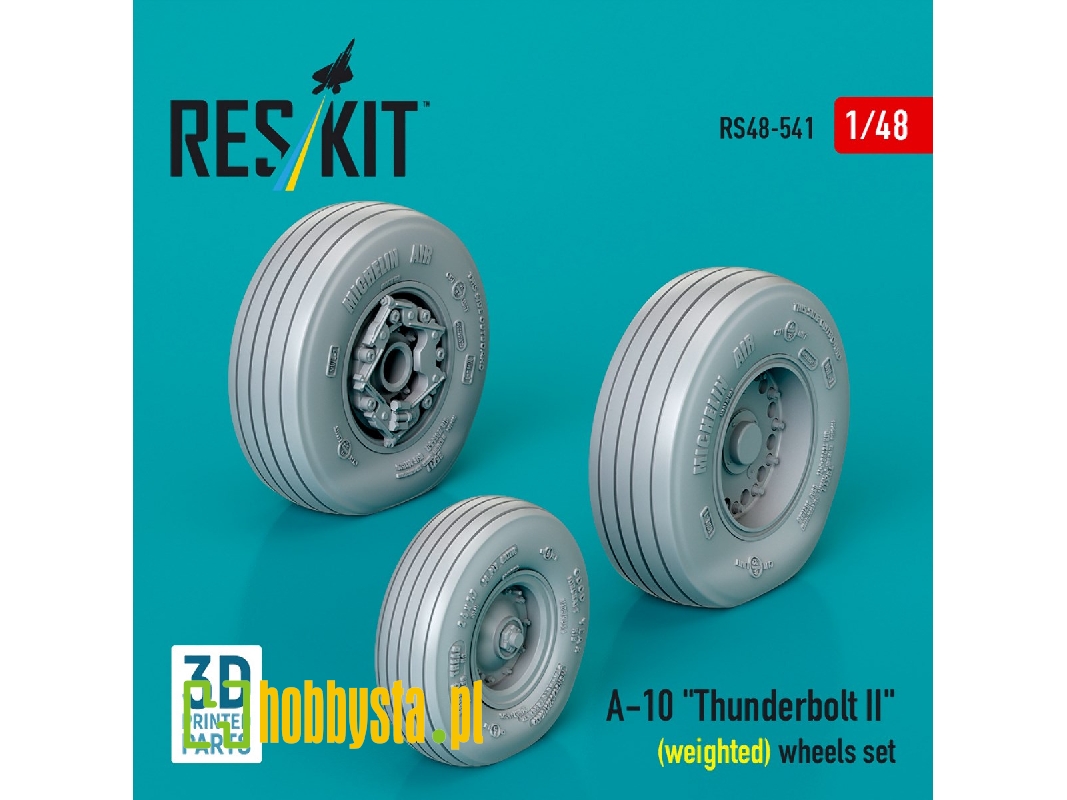 Faichild A-10 Thunderbolt Ii - Weighted Wheels Set (3d Printed) - image 1
