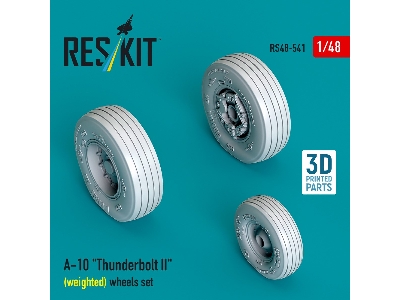 Faichild A-10 Thunderbolt Ii - Weighted Wheels Set (3d Printed) - image 2