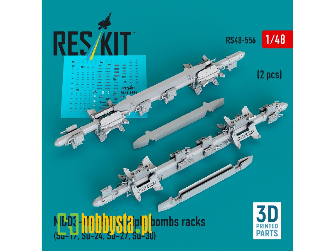 Mbd3-u6-68 Multiple Bombs Racks (2 Pcs / 3d Printed) - image 1 Mbd3-u6-68 Multiple Bombs Racks (2 Pcs / 3d Printed) - image 1