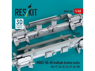 Mbd3-u6-68 Multiple Bombs Racks (2 Pcs / 3d Printed) - image 2