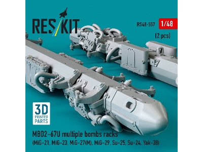 Mbd2-u6-67u Multiple Bombs Racks (2 Pcs / 3d Printed) - image 3