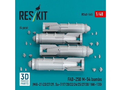 Fab-250 &#1052;-54 Bombs (4 Pcs / 3d Printed) - image 2