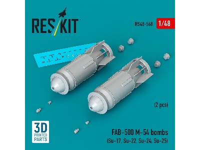 Fab-500 M-54 Bombs (2 Pcs / 3d Printed) - image 1