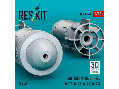 Fab-500 M-54 Bombs (2 Pcs / 3d Printed) - image 3