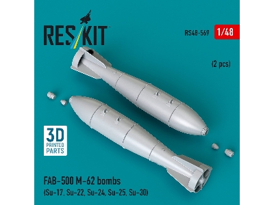 Fab-500 M-62 Bombs (2 Pcs / 3d Printed) - image 2