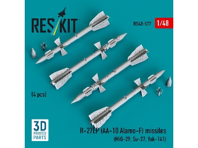 R-27ep (Aa-10 Alamo-f) Missiles (4 Pcs / 3d Printed) - image 2