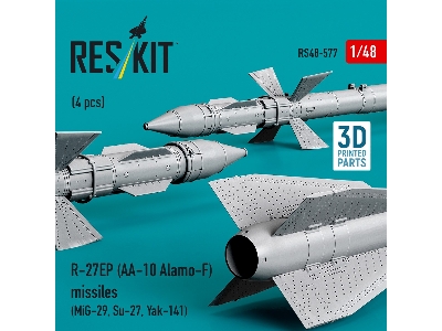 R-27ep (Aa-10 Alamo-f) Missiles (4 Pcs / 3d Printed) - image 3
