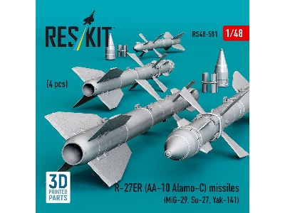 R-27er (Aa-10 Alamo-c) Missiles (4 Pcs / 3d Printed) - image 3