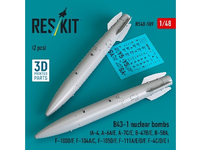 B43-1 Nuclear Bombs (2 Pcs / 3d Printed) - image 1