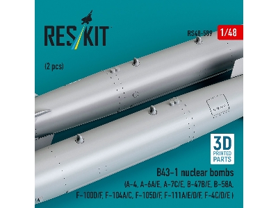 B43-1 Nuclear Bombs (2 Pcs / 3d Printed) - image 2