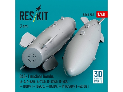 B43-1 Nuclear Bombs (2 Pcs / 3d Printed) - image 3