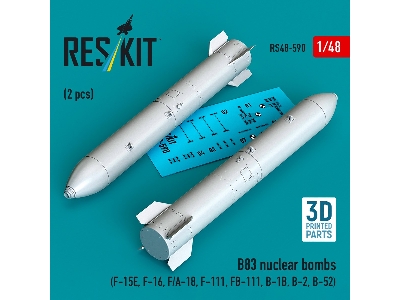 B83 Nuclear Bombs (2 Pcs / 3d Printed) - image 1