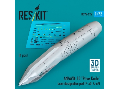 An/Avq-10 "pave Knife" Laser Designation Pod  (1 Piece / 3d Printed) - image 1