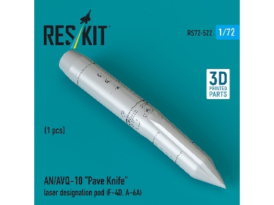 An/Avq-10 "pave Knife" Laser Designation Pod  (1 Piece / 3d Printed) - image 2