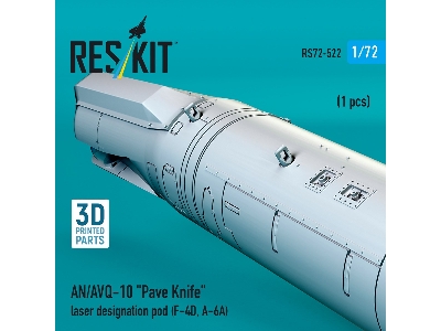 An/Avq-10 "pave Knife" Laser Designation Pod  (1 Piece / 3d Printed) - image 4
