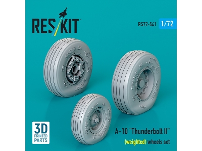 Faichild A-10 Thunderbolt Ii - Weighted Wheels Set (3d Printed) - image 1