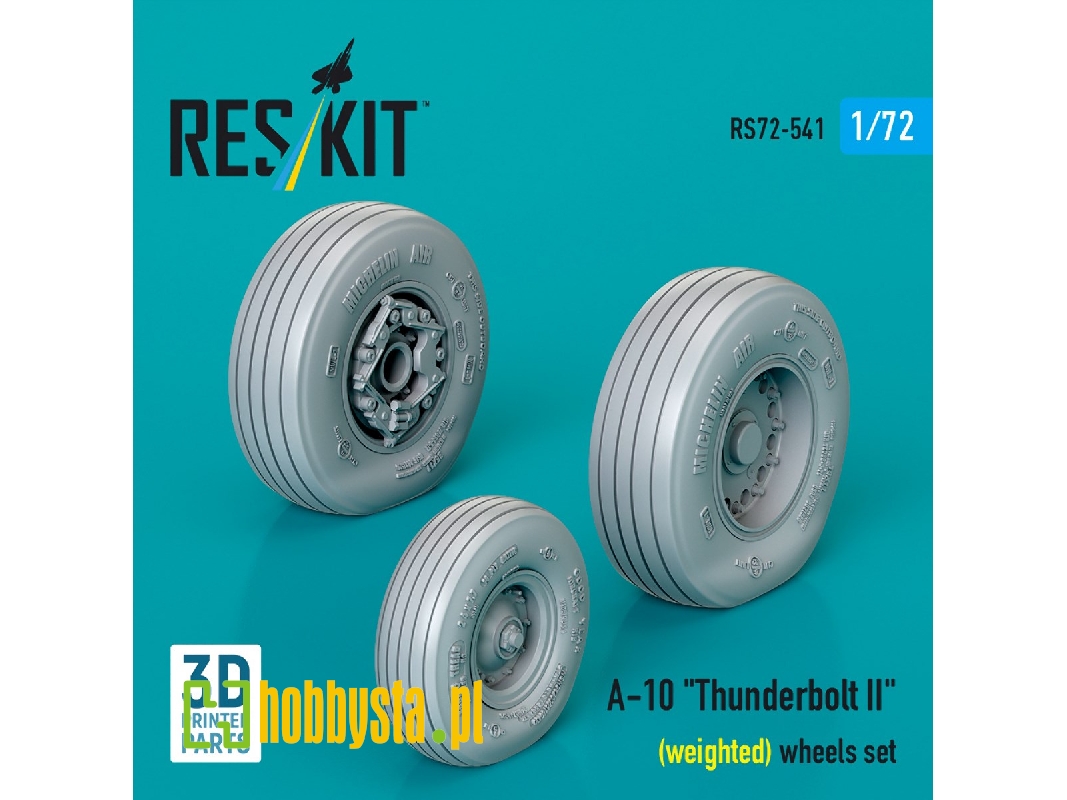 Faichild A-10 Thunderbolt Ii - Weighted Wheels Set (3d Printed) - image 1
