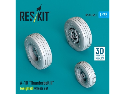 Faichild A-10 Thunderbolt Ii - Weighted Wheels Set (3d Printed) - image 2