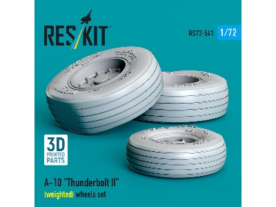 Faichild A-10 Thunderbolt Ii - Weighted Wheels Set (3d Printed) - image 3
