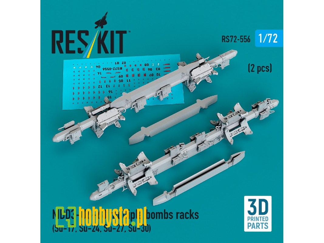 Mbd3-u6-68 Multiple Bombs Racks (2 Pcs / 3d Printed) - image 1 Mbd3-u6-68 Multiple Bombs Racks (2 Pcs / 3d Printed) - image 1
