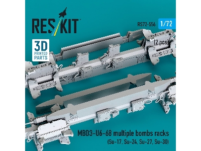 Mbd3-u6-68 Multiple Bombs Racks (2 Pcs / 3d Printed) - image 2