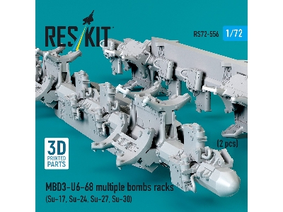 Mbd3-u6-68 Multiple Bombs Racks (2 Pcs / 3d Printed) - image 3