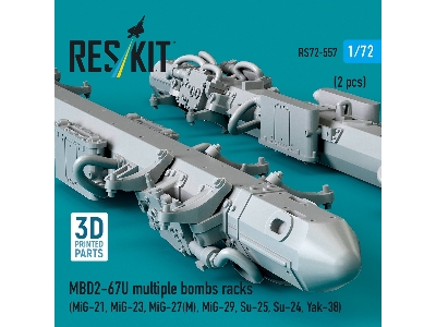 Mbd2-u6-67u Multiple Bombs Racks (2 Pcs / 3d Printed) - image 3