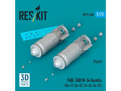 Fab-500 M-54 Bombs (2 Pcs / 3d Printed) - image 1