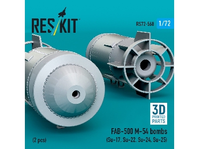 Fab-500 M-54 Bombs (2 Pcs / 3d Printed) - image 3