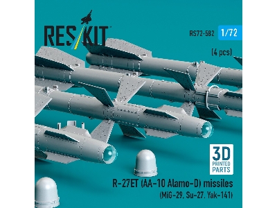 R-27et (Aa-10 Alamo-d) Missiles (4 Pcs / 3d Printed) - image 2