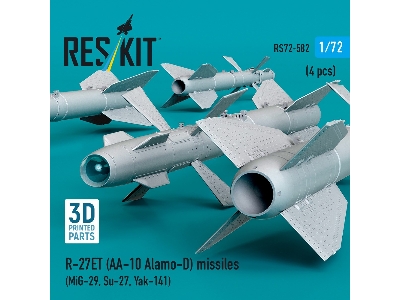 R-27et (Aa-10 Alamo-d) Missiles (4 Pcs / 3d Printed) - image 3