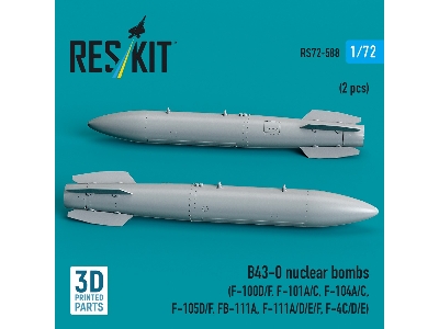 B43-0 Nuclear Bombs (2 Pcs / 3d Printed) - image 2