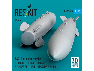 B43-0 Nuclear Bombs (2 Pcs / 3d Printed) - image 3