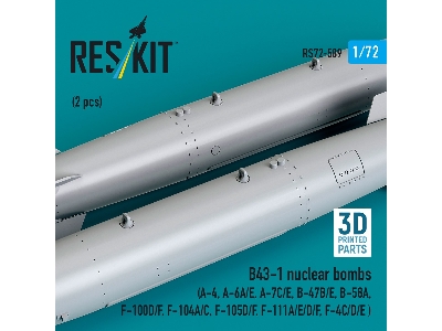 B43-1 Nuclear Bombs (2 Pcs / 3d Printed) - image 2