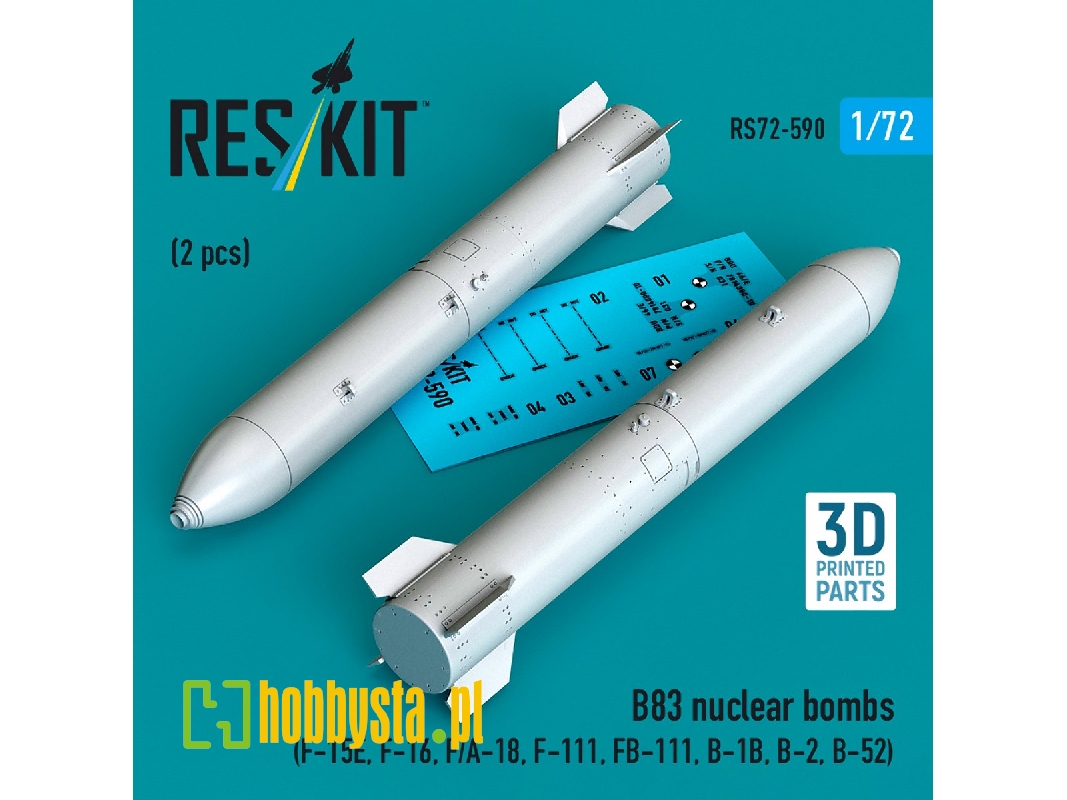 B83 Nuclear Bombs (2 Pcs / 3d Printed) - image 1
