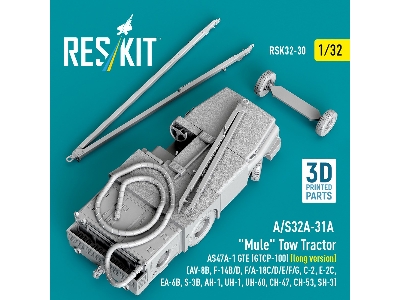 A/S32a-31a "mule" Tow Tractor As47a-1 Gte (Gtcp-100) (Long Version)  - 3d Printed Model Kit - image 2