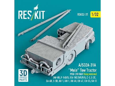 A/S32a-31a "mule" Tow Tractor Msu-200 Nav (Long Version)  - 3d Printed Model Kit - image 2