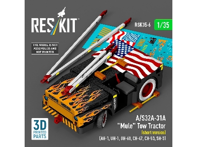 A/S32a-31a  "mule" Tow Tractor (Short Version)  - 3d Printed Model Kit - image 1